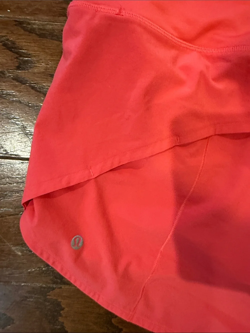 Lululemon Speed Up coral shorts, size 14